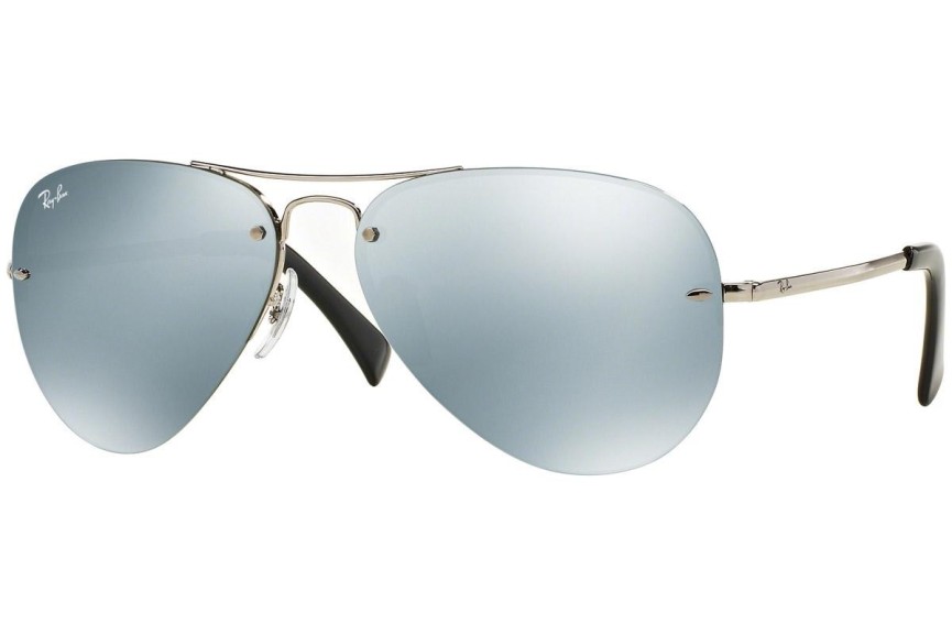 Okulary przeciwsłoneczne Ray-Ban RB3449 003/30 Pilotki (Aviator) Srebrne