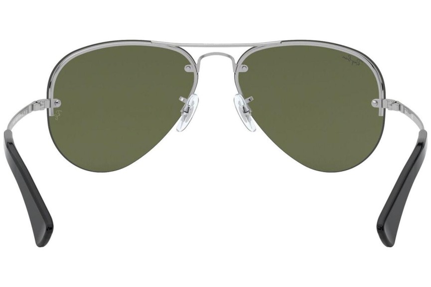 Okulary przeciwsłoneczne Ray-Ban RB3449 003/30 Pilotki (Aviator) Srebrne