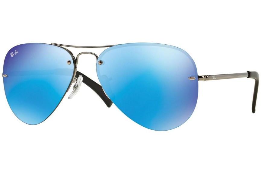 Okulary przeciwsłoneczne Ray-Ban RB3449 004/55 Pilotki (Aviator) Szare