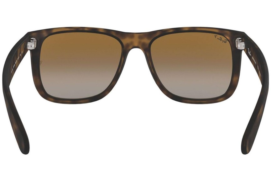 Okulary przeciwsłoneczne Ray-Ban Justin Classic Havana Collection RB4165 865/T5 Polarized Kwadratowe Havana