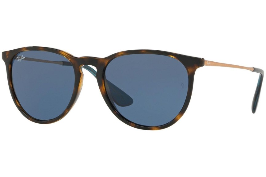 Okulary przeciwsłoneczne Ray-Ban Erika Color Mix RB4171 639080 Okrągłe Havana