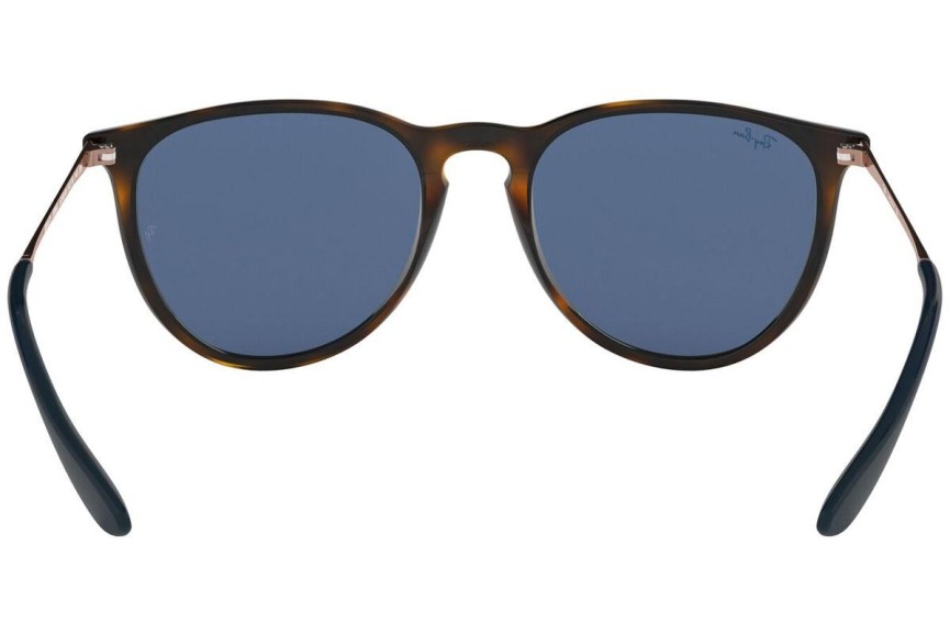 Okulary przeciwsłoneczne Ray-Ban Erika Color Mix RB4171 639080 Okrągłe Havana