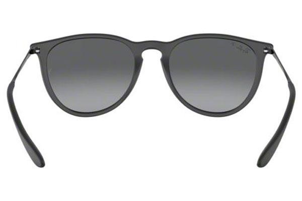 Okulary przeciwsłoneczne Ray-Ban Erika RB4171 622/T3 Polarized Okrągłe Czarne