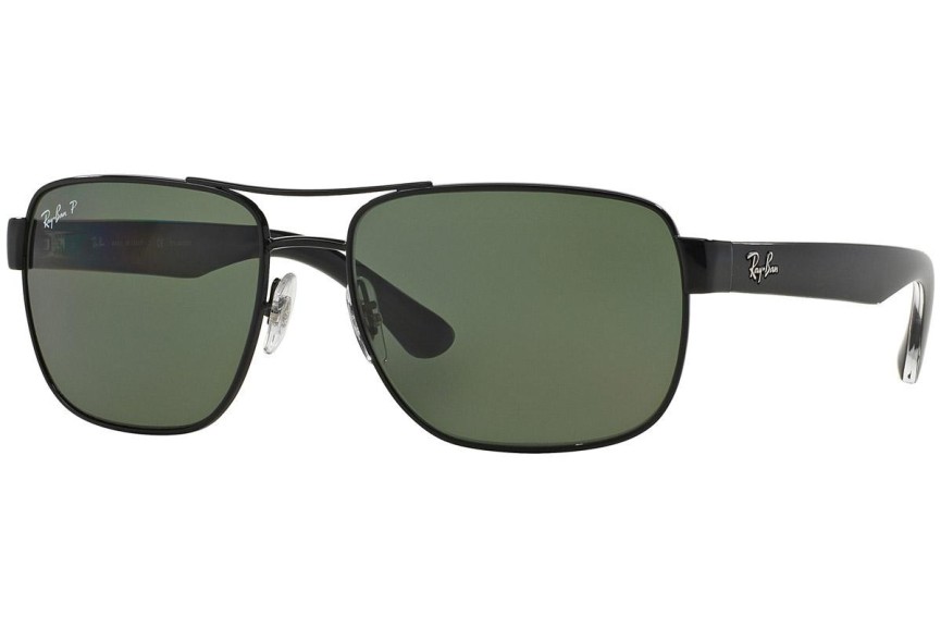 Okulary przeciwsłoneczne Ray-Ban RB3530 002/9A Polarized Prostokątne Czarne