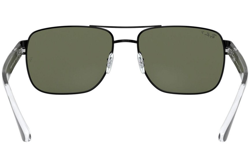 Okulary przeciwsłoneczne Ray-Ban RB3530 002/9A Polarized Prostokątne Czarne