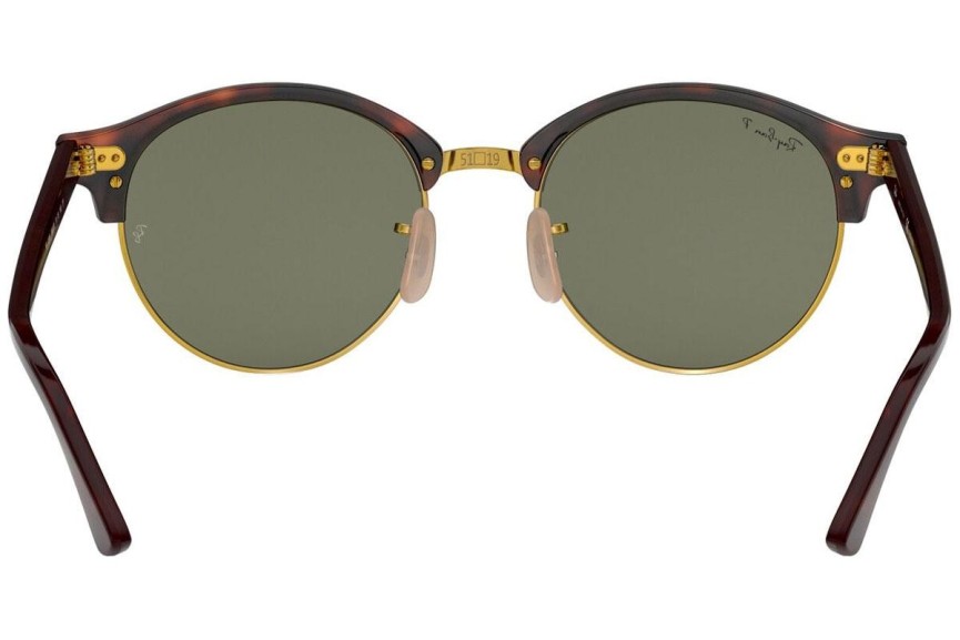 Okulary przeciwsłoneczne Ray-Ban Clubround Flash Lenses RB4246 990/58 Polarized Okrągłe Czerwone