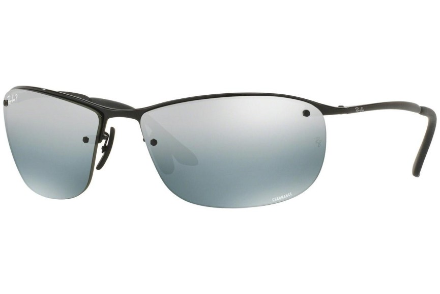 Okulary przeciwsłoneczne Ray-Ban Chromance Collection RB3542 002/5L Polarized Prostokątne Czarne