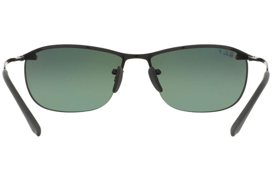 Okulary przeciwsłoneczne Ray-Ban Chromance Collection RB3542 002/5L Polarized Prostokątne Czarne