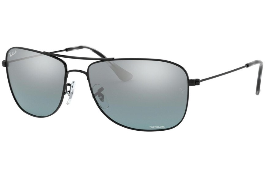 Okulary przeciwsłoneczne Ray-Ban Chromance Collection RB3543 002/5L Polarized Pilotki (Aviator) Czarne