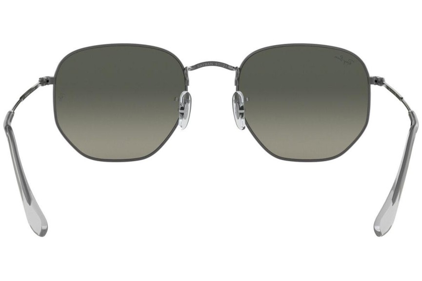 Okulary przeciwsłoneczne Ray-Ban Hexagonal Flat Lenses RB3548N 004/71 Okrągłe Szare