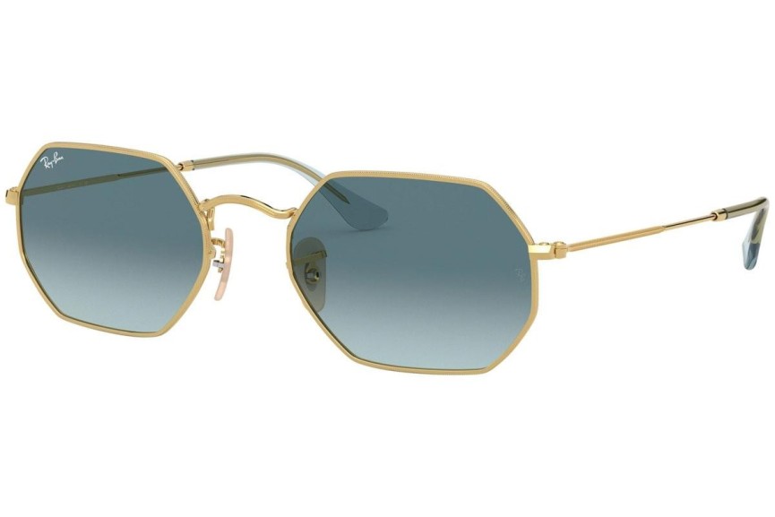 Okulary przeciwsłoneczne Ray-Ban Octagonal Classic RB3556N 91233M Owalne Złote