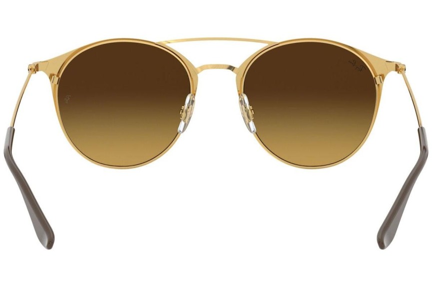 Okulary przeciwsłoneczne Ray-Ban RB3546 900985 Okrągłe Brązowe