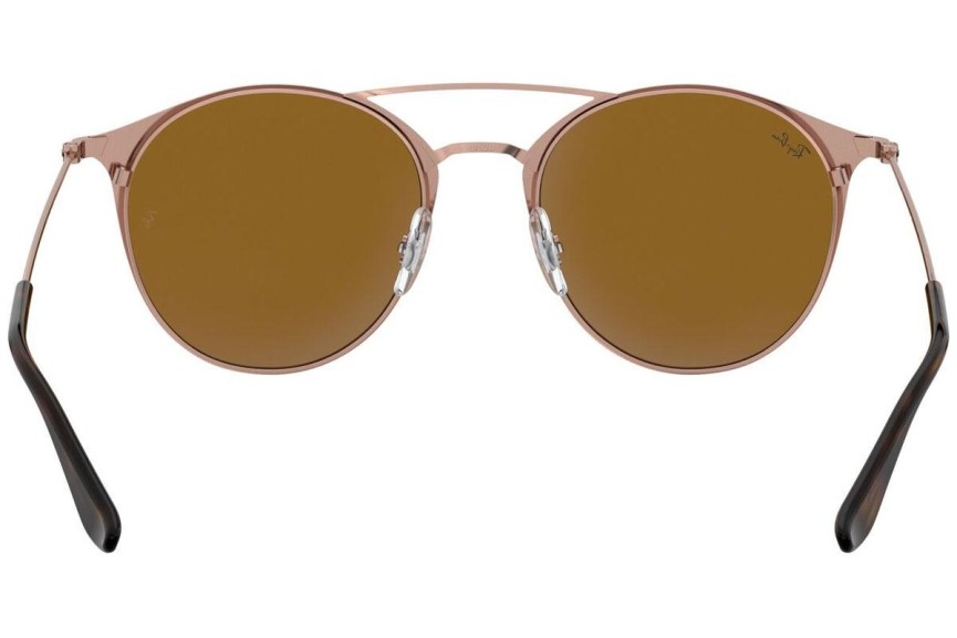 Okulary przeciwsłoneczne Ray-Ban RB3546 9074 Okrągłe Havana