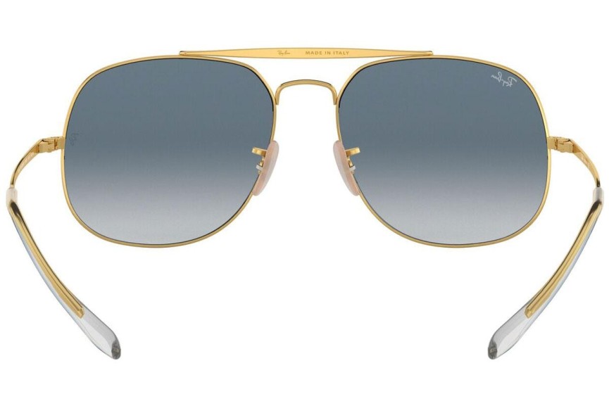 Okulary przeciwsłoneczne Ray-Ban The General RB3561 001/3F Pilotki (Aviator) Złote