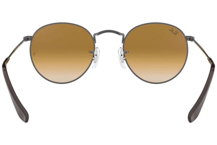 Okulary przeciwsłoneczne Ray-Ban Round Flat Lenses RB3447N 004/51 Okrągłe Srebrne