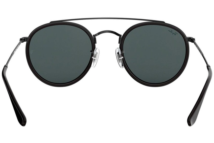 Okulary przeciwsłoneczne Ray-Ban Round Double Bridge RB3647N 002/R5 Okrągłe Czarne