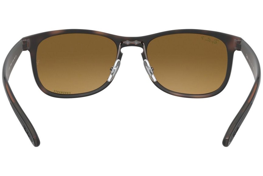 Okulary przeciwsłoneczne Ray-Ban Chromance Collection RB4263 894/A3 Polarized Prostokątne Havana