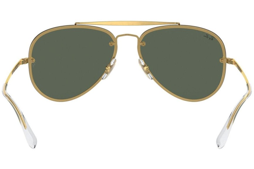 Okulary przeciwsłoneczne Ray-Ban Blaze Aviator Blaze Collection RB3584N 905071 Pilotki (Aviator) Złote