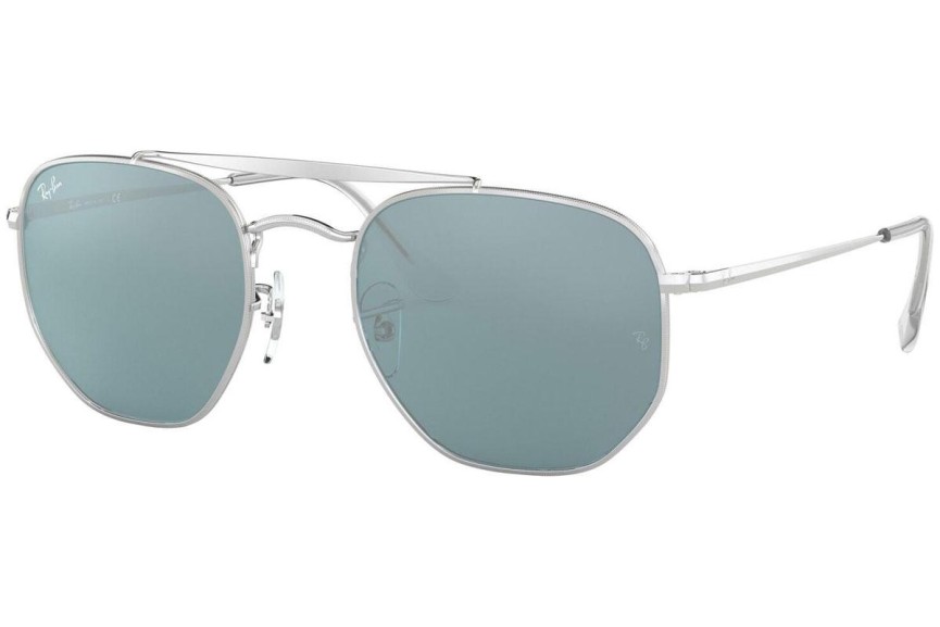 Okulary przeciwsłoneczne Ray-Ban Marshal RB3648 003/56 Kwadratowe Srebrne