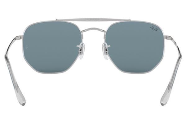 Okulary przeciwsłoneczne Ray-Ban Marshal RB3648 003/56 Kwadratowe Srebrne