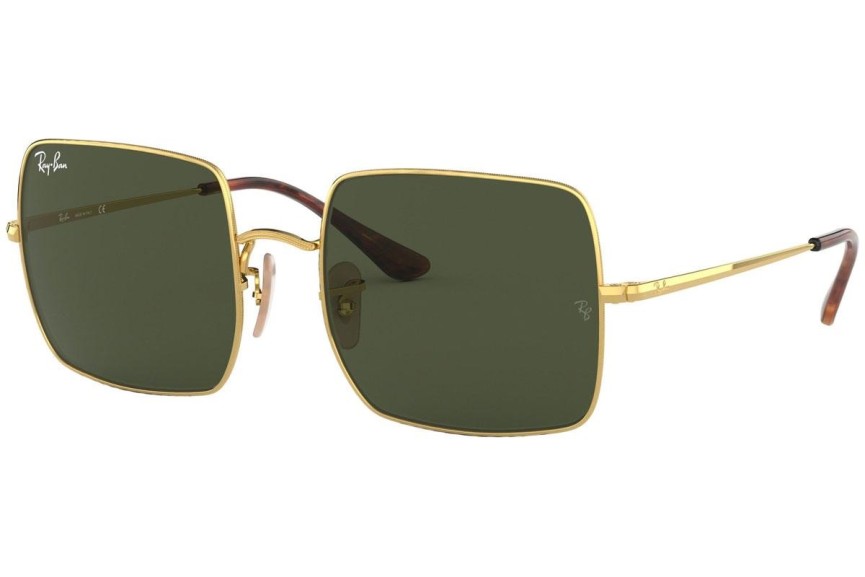 Okulary przeciwsłoneczne Ray-Ban Square Classic RB1971 914731 Kwadratowe Złote