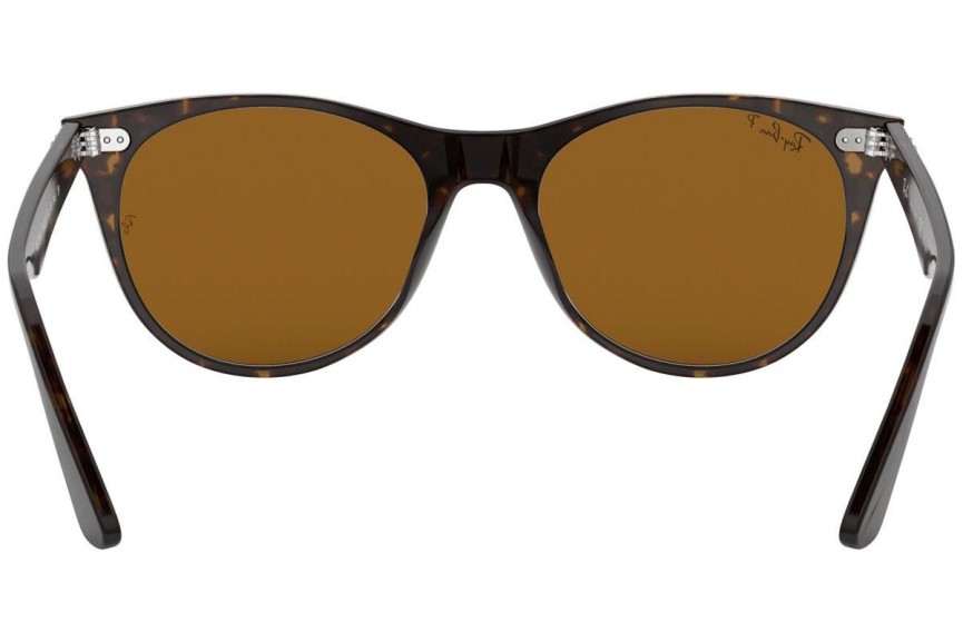 Okulary przeciwsłoneczne Ray-Ban Wayfarer II Classic RB2185 902/57 Polarized Kwadratowe Havana