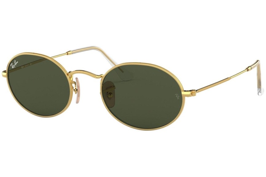 Okulary przeciwsłoneczne Ray-Ban Oval RB3547 001/31 Tiny Złote