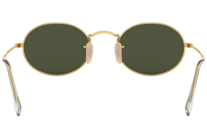 Okulary przeciwsłoneczne Ray-Ban Oval RB3547 001/31 Tiny Złote