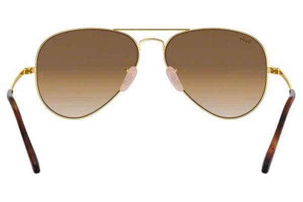 Okulary przeciwsłoneczne Ray-Ban Aviator Metal II RB3689 914751 Pilotki (Aviator) Złote