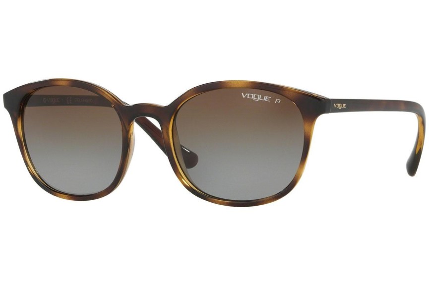 Okulary przeciwsłoneczne Vogue Eyewear Light and Shine Collection VO5051S W656T5 Polarized Kwadratowe Havana