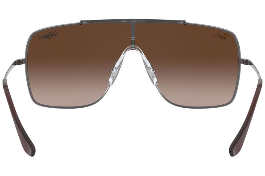 Okulary przeciwsłoneczne Ray-Ban Wings II RB3697 004/13 Pojedyncze | Shield Szare