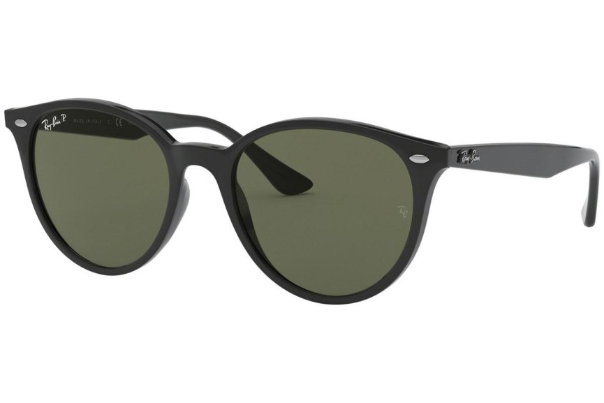 Okulary przeciwsłoneczne Ray-Ban RB4305 601/9A Polarized Okrągłe Czarne