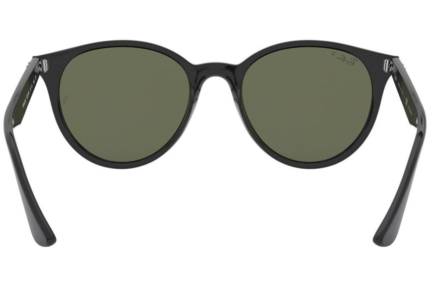 Okulary przeciwsłoneczne Ray-Ban RB4305 601/9A Polarized Okrągłe Czarne