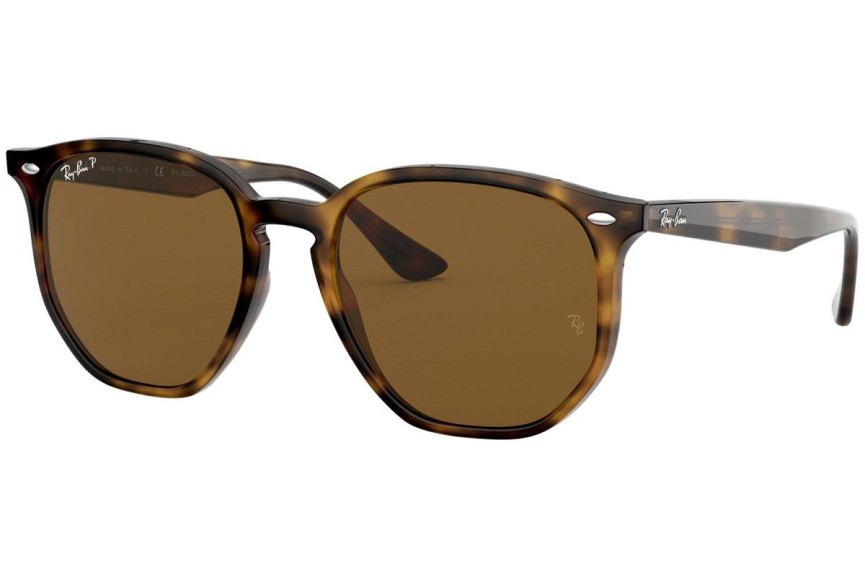 Okulary przeciwsłoneczne Ray-Ban RB4306 710/83 Polarized Kwadratowe Havana