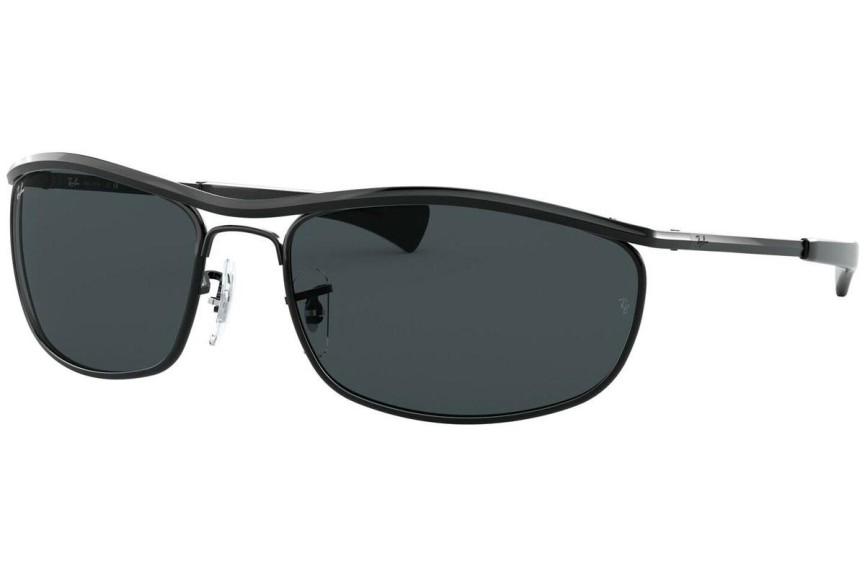 Okulary przeciwsłoneczne Ray-Ban Olympian I Deluxe RB3119M 002/R5 Prostokątne Czarne