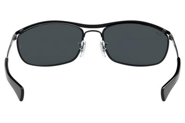 Okulary przeciwsłoneczne Ray-Ban Olympian I Deluxe RB3119M 002/R5 Prostokątne Czarne