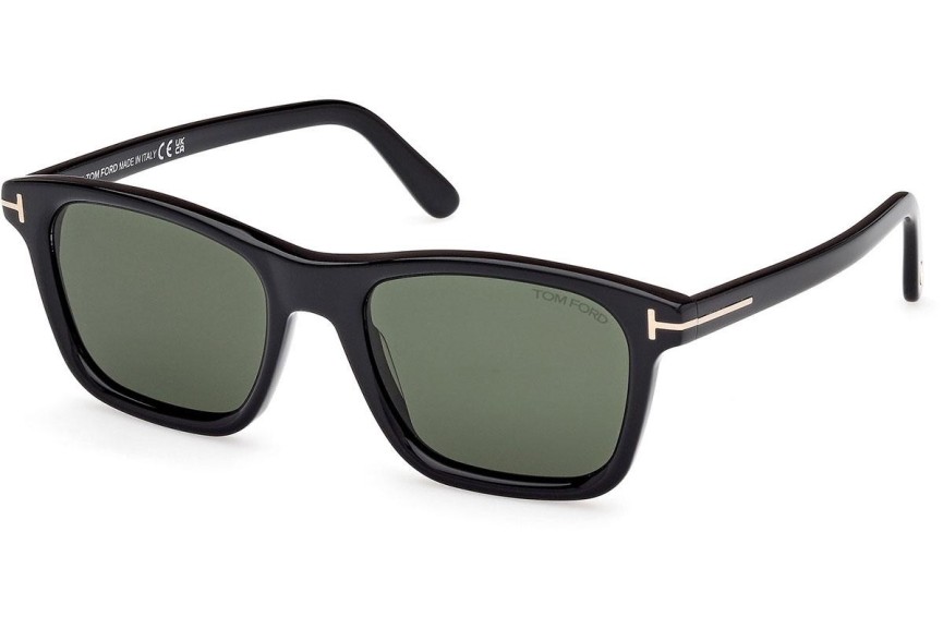 Okulary przeciwsłoneczne Tom Ford Barron FT1179 01N Kwadratowe Czarne