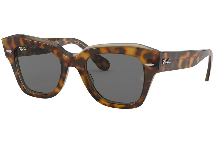 Okulary przeciwsłoneczne Ray-Ban State Street RB2186 1292B1 Kwadratowe Havana