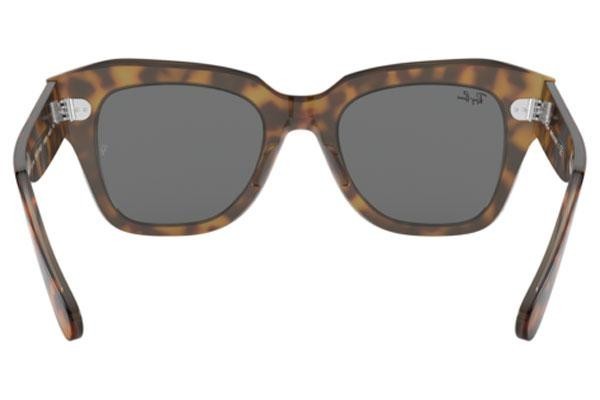 Okulary przeciwsłoneczne Ray-Ban State Street RB2186 1292B1 Kwadratowe Havana