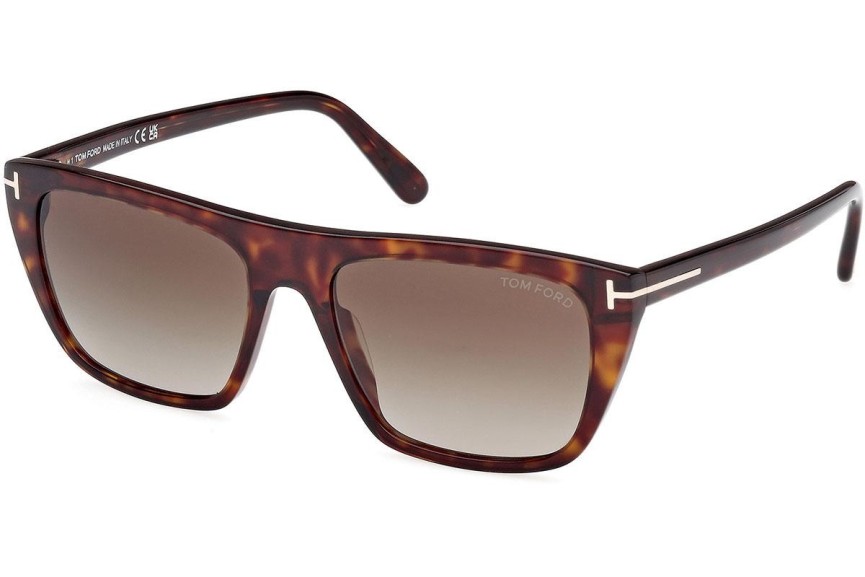 Okulary przeciwsłoneczne Tom Ford Aslan FT1175 52B Kwadratowe Havana