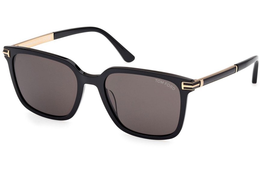 Okulary przeciwsłoneczne Tom Ford Jochem FT1183 01A Kwadratowe Czarne