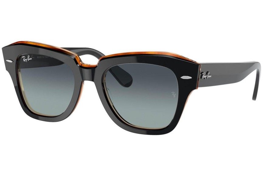 Okulary przeciwsłoneczne Ray-Ban State Street RB2186 132241 Kwadratowe Czarne