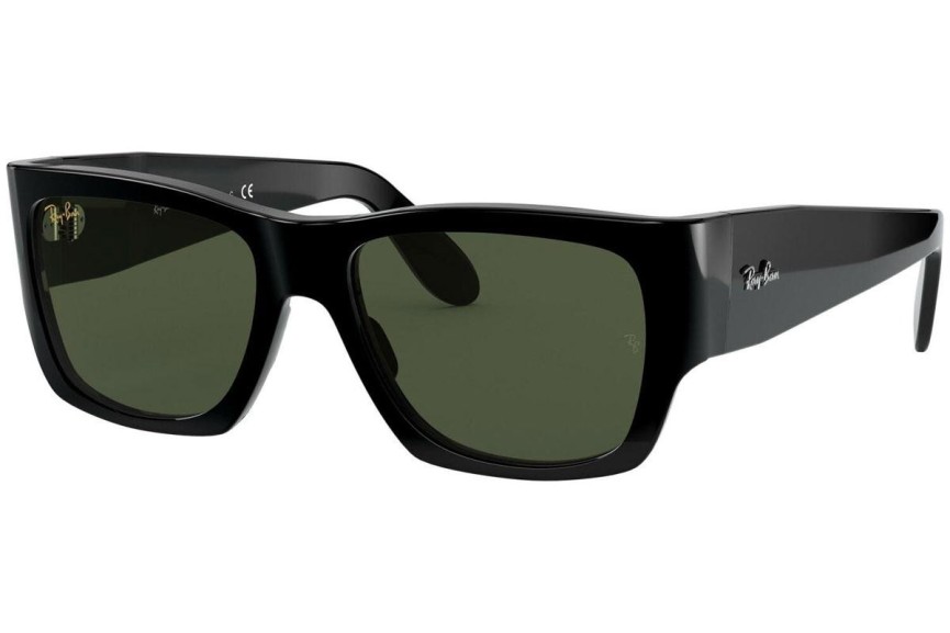 Okulary przeciwsłoneczne Ray-Ban Wayfarer Nomad RB2187 901/31 Kwadratowe Czarne