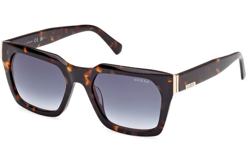 Okulary przeciwsłoneczne Guess GU00172 52W Kwadratowe Havana