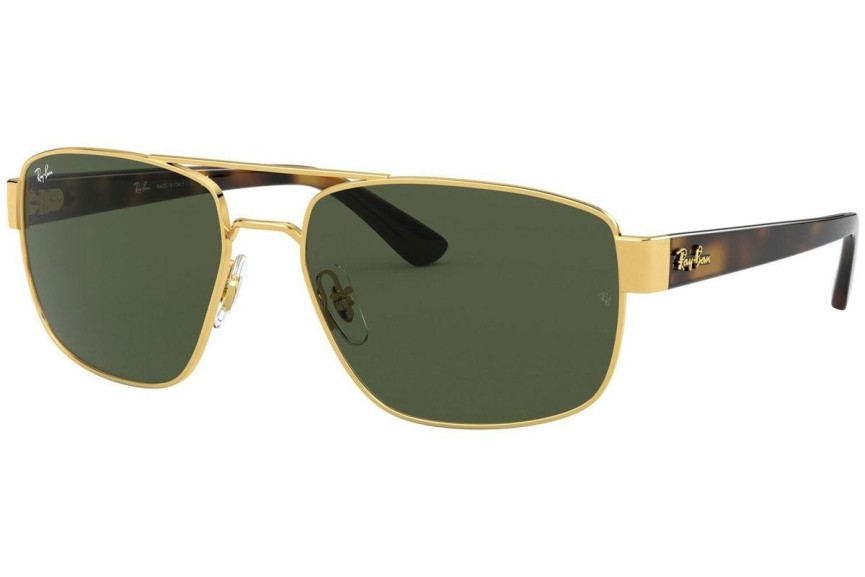 Okulary przeciwsłoneczne Ray-Ban RB3663 001/31 Kwadratowe Złote