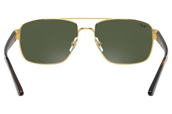 Okulary przeciwsłoneczne Ray-Ban RB3663 001/31 Kwadratowe Złote