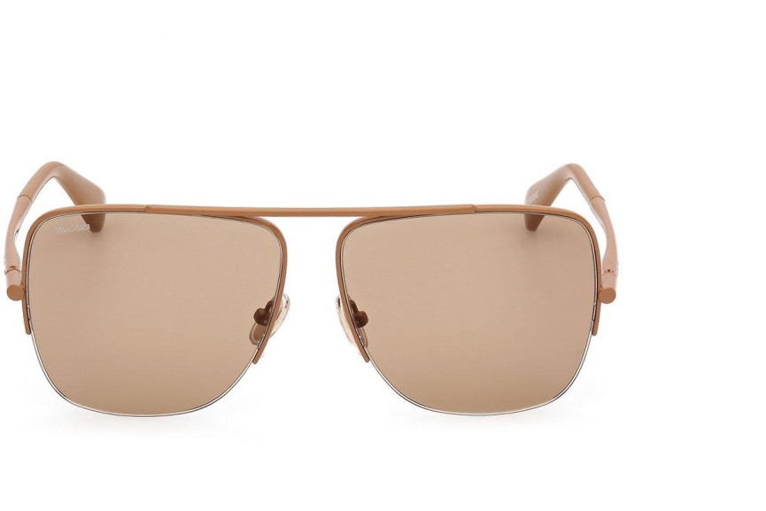 Okulary przeciwsłoneczne Max Mara MM0121 45E Pilotki (Aviator) Brązowe