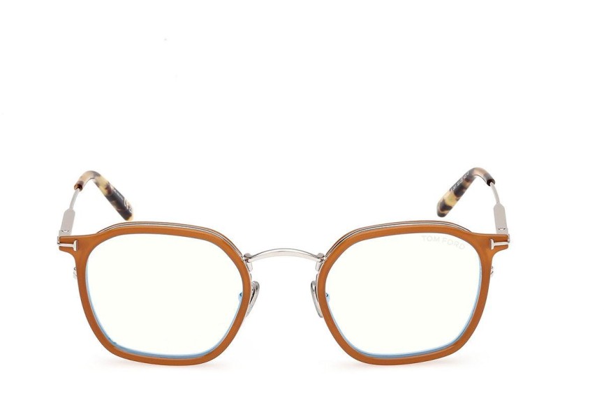 Okulary korekcyjne Tom Ford FT5974-B 041 Okrągłe Pomarańczowe