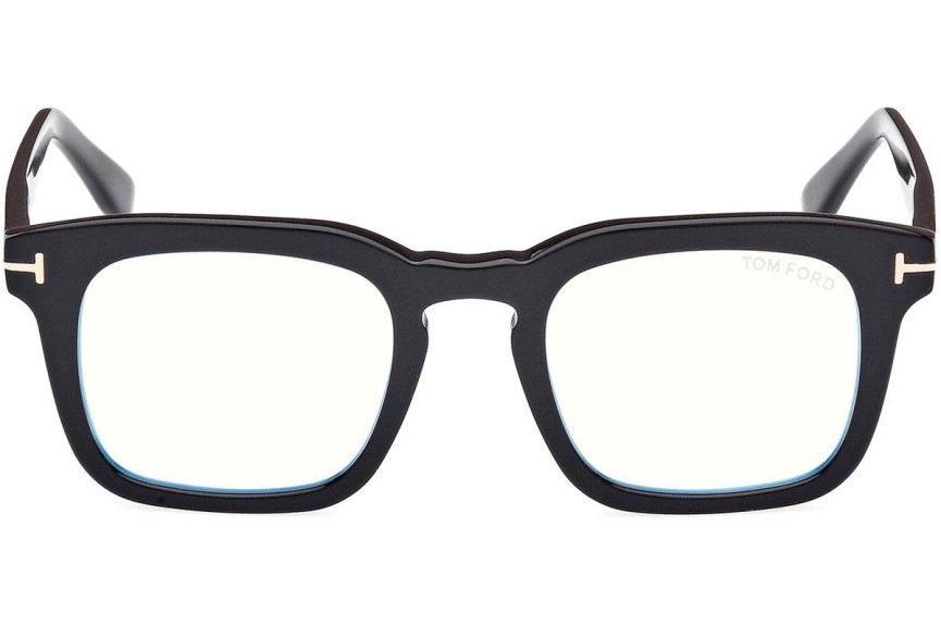 Okulary korekcyjne Tom Ford FT6025-B 001 Kwadratowe Czarne