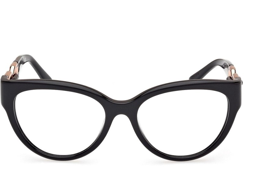 Okulary korekcyjne Guess GU50182 001 Kocie oczy Czarne